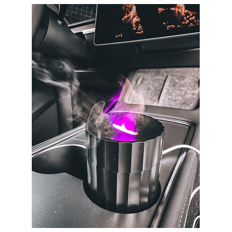 Aroma difuzer Car Flame do auta ern 100ml, USB-C, do drku na pit SIXTOL