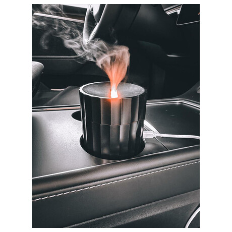 Aroma difuzer Car Flame do auta ern 100ml, USB-C, do drku na pit SIXTOL