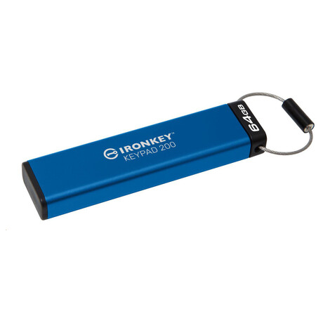 Kingston Flash Disk IronKey 64GB Keypad 200 encrypted USB flash drive (foto 1)