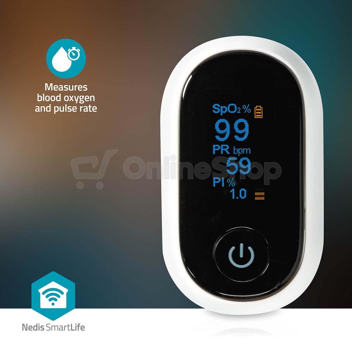 SmartLife Pulzní Oxymetr NEDIS BTHOX10WT
