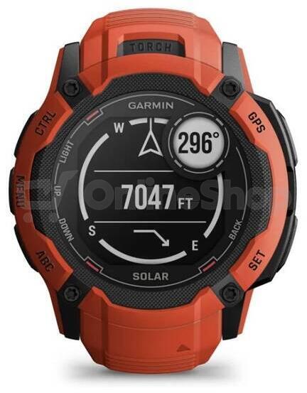 Chytré hodinky Garmin Instinct 2X Solar, Red