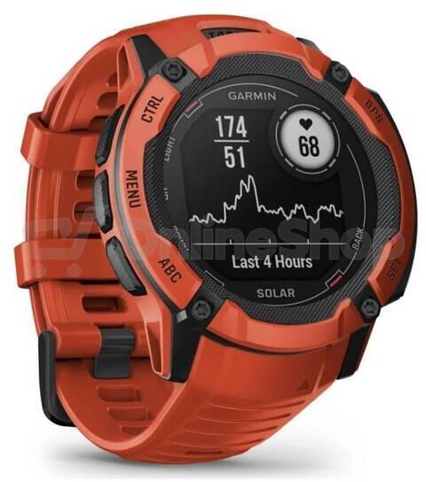 Chytré hodinky Garmin Instinct 2X Solar, Red