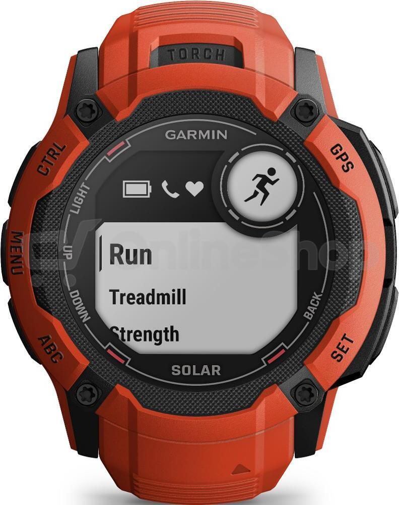Chytré hodinky Garmin Instinct 2X Solar, Red