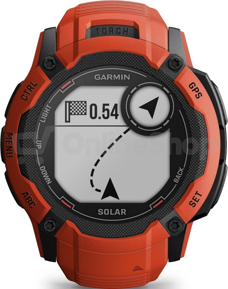 Chytré hodinky Garmin Instinct 2X Solar, Red