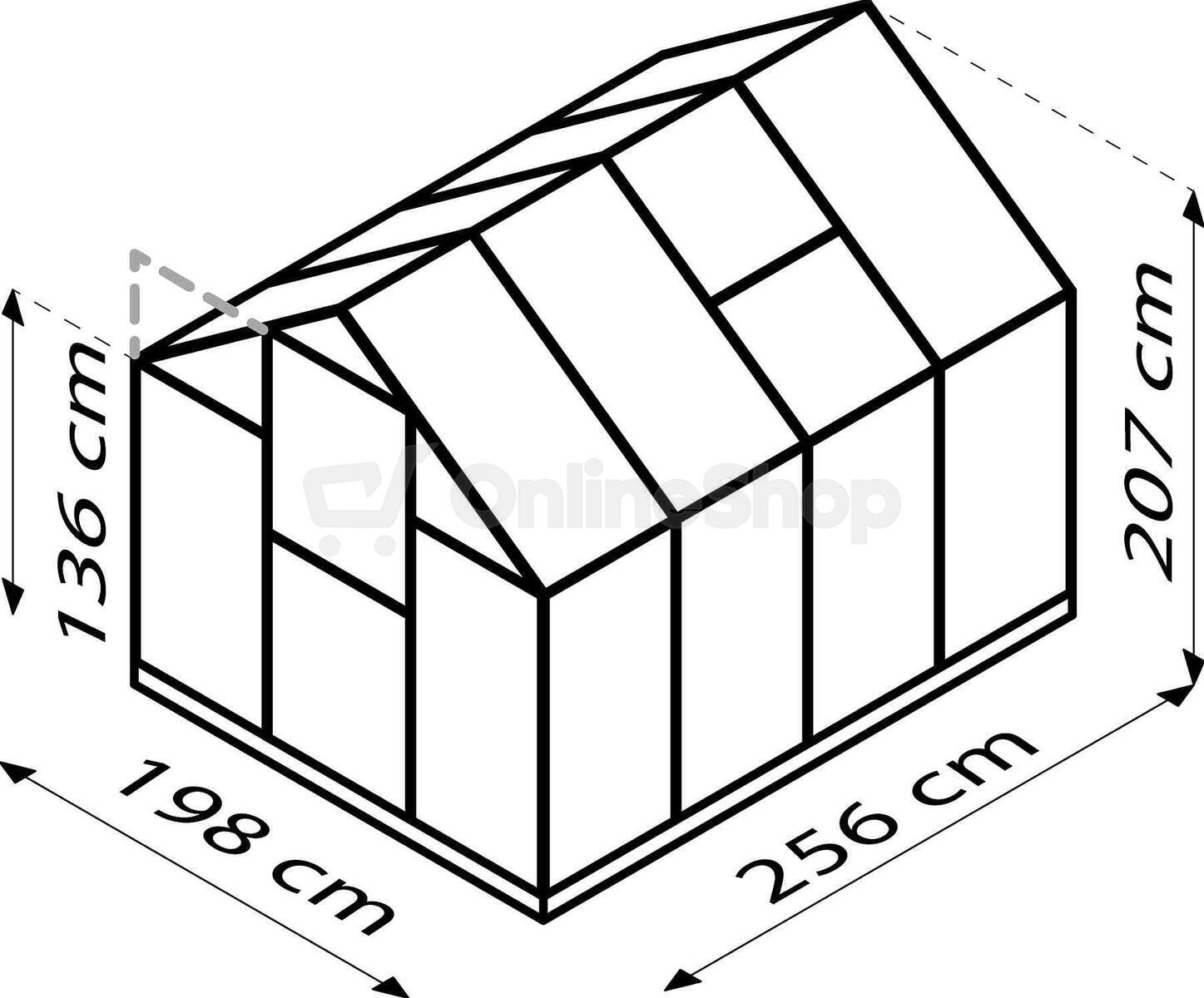 Skleník VITAVIA TRITON 5000 PC 4 mm stříbrný LG3669