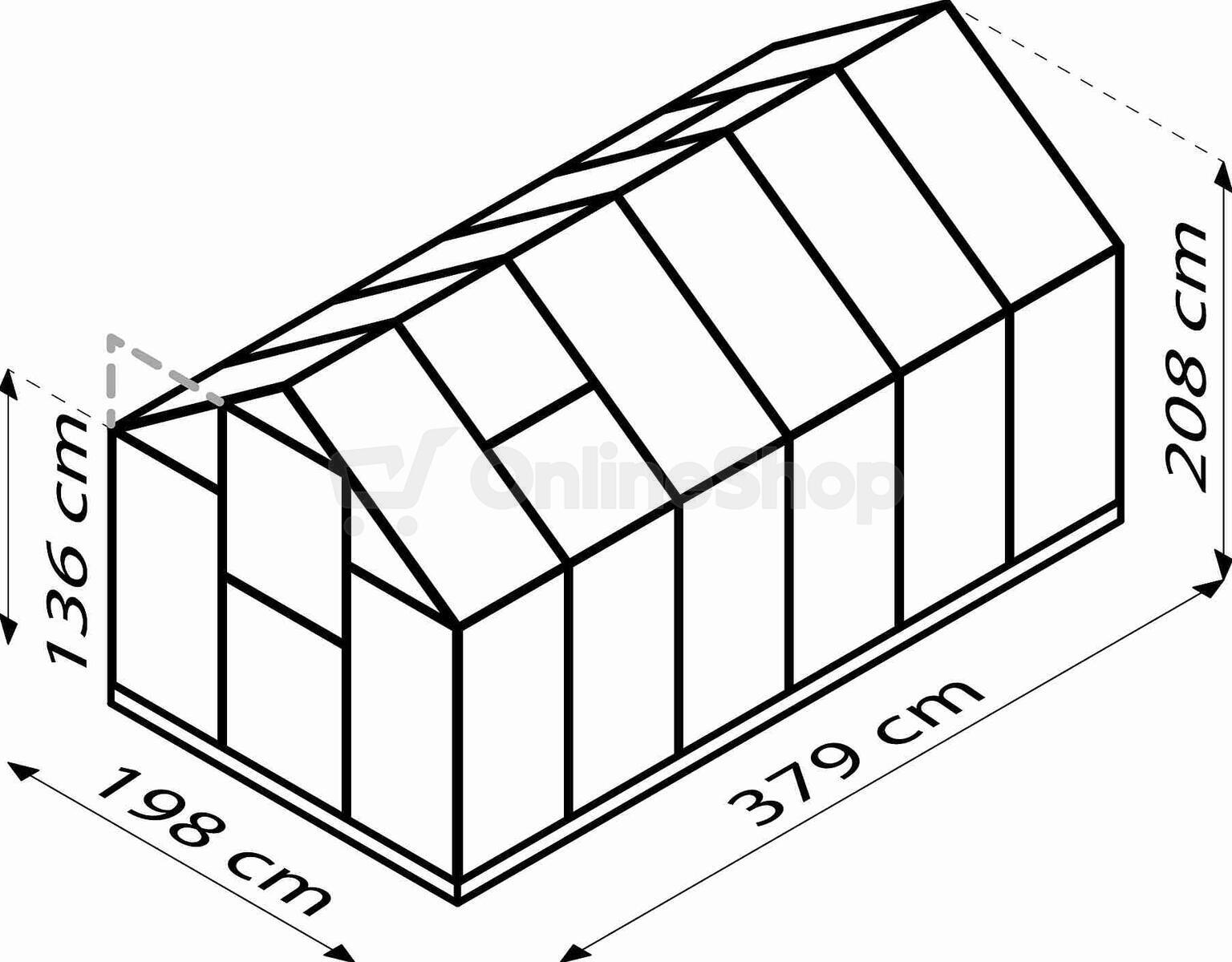 Skleník VITAVIA TRITON 7500 PC 6 mm zelený LG3696