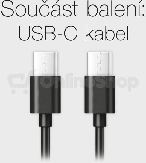 Chytrá Mini nabíječka do auta ALIGATOR Power Delivery 30W, USB-C + USB-A, USB-C/USB-C kabel, černá