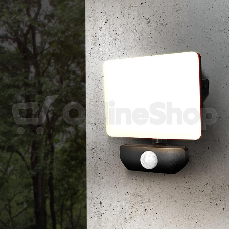 LED reflektor Solight Quick se sensorem, 20W, 1700lm, 4000K, IP44, černý