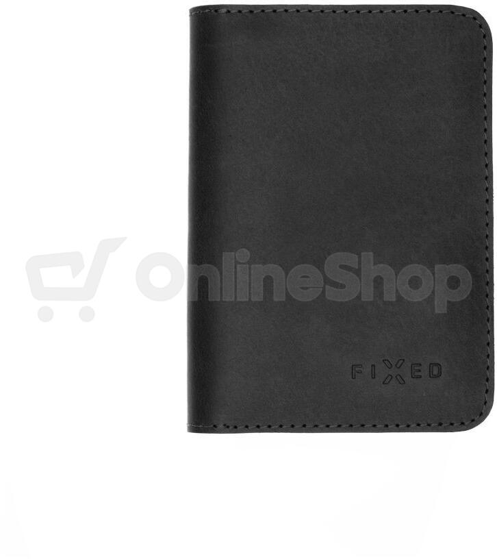Kožená peněženka FIXED Wallet XL, černá