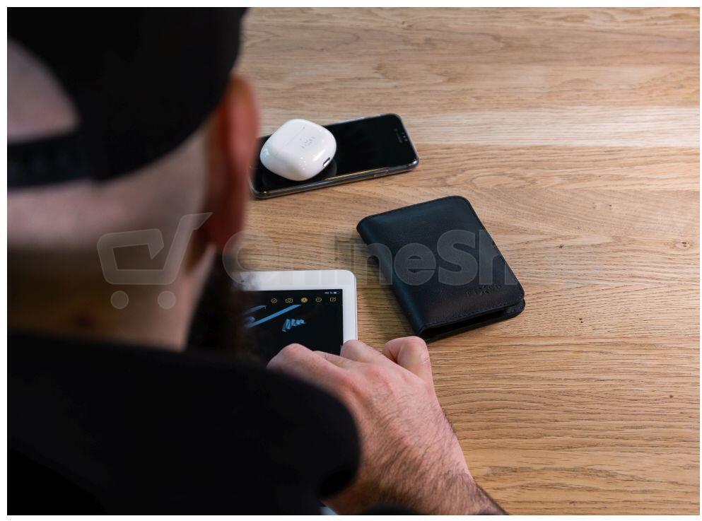 Kožená peněženka FIXED Wallet XL, černá