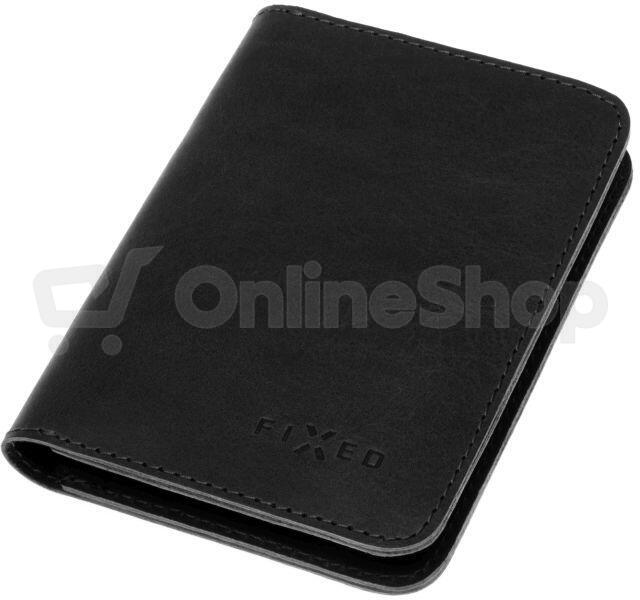 Kožená peněženka FIXED Wallet XL, černá