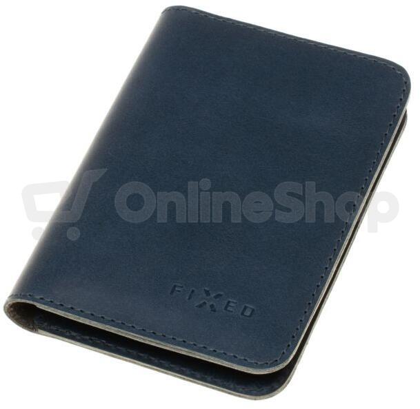 Kožená peněženka FIXED Wallet XL, modrá