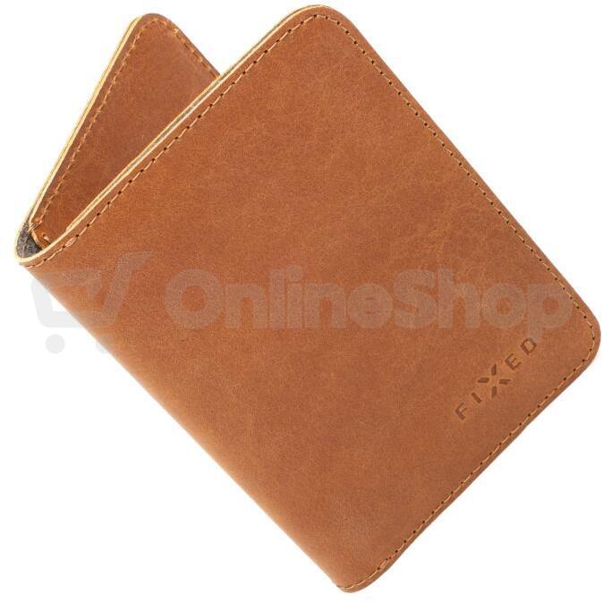 Kožená peněženka FIXED Wallet XL, hnědá