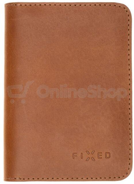 Kožená peněženka FIXED Wallet XL, hnědá