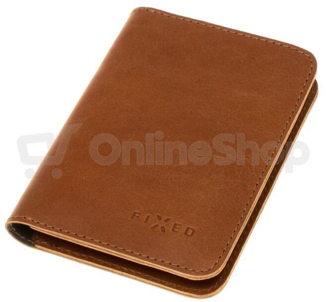 Kožená peněženka FIXED Wallet XL, hnědá