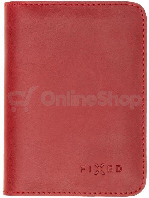 Kožená peněženka FIXED Wallet XL, červená