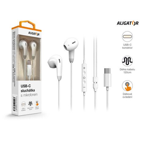 Aligator AE007 Cool Music, USB-C, bílá (foto 2)