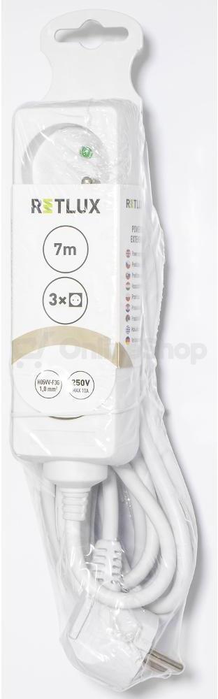 Prodlužovací kabel Retlux RPC 05 prodl.přívod 7m/3 3×1,0