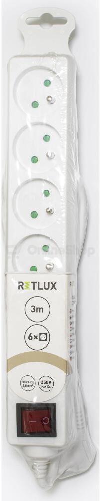Prodlužovací kabel Retlux RPC 33 prod.pří. 3m/6 3×1,0mm