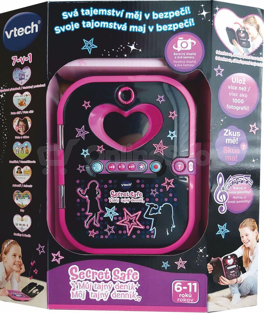 Interaktivní hračka Vtech Můj tajný deník, Kidi Secret Safe, černý