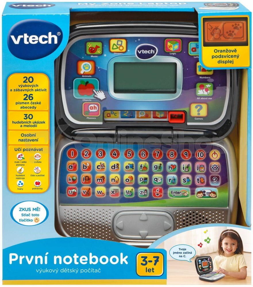 První notebook VTech černý
