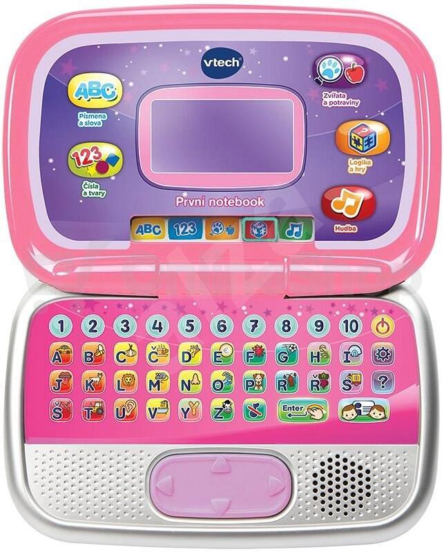 První notebook Vtech růžový