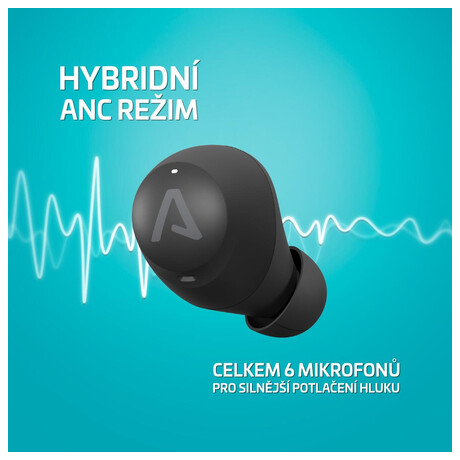 Bezdrtov sluchtka Lamax Dots3 ANC, ern