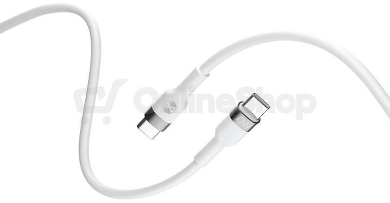 Kabel Forever Flexible USB-C/USB-C 1m 60W bílý