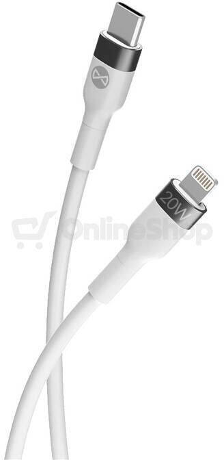 Kabel Forever Flexible USB-C/Lightning 1m 20W bílý