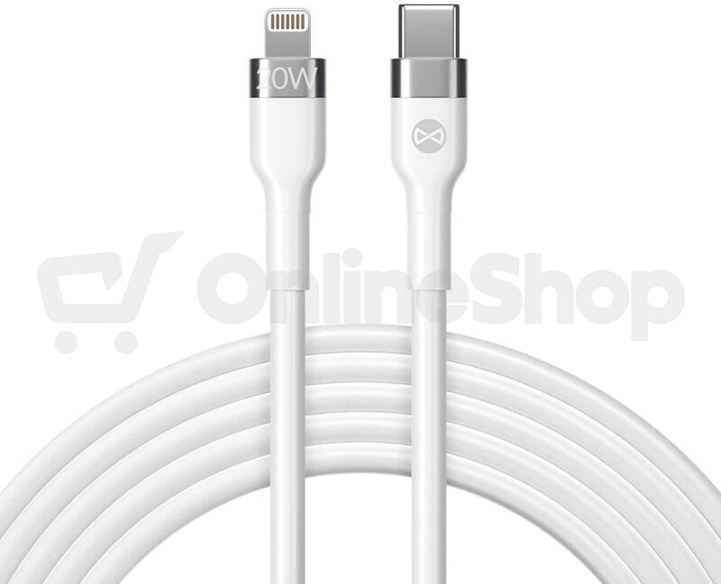 Kabel Forever Flexible USB-C/Lightning 1m 20W bílý