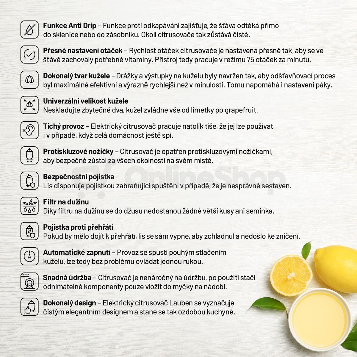 Lis na citrusy Lauben 110WT