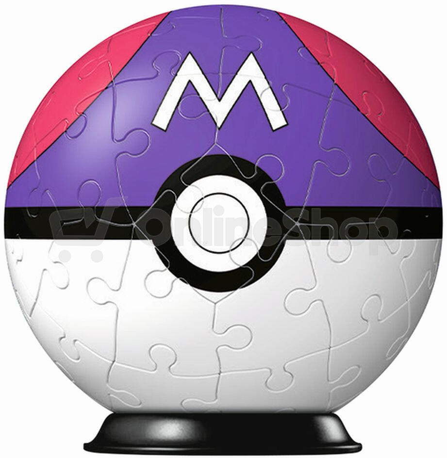 3D puzzle Ravensburger Pokémon Master Ball, 54 dílků