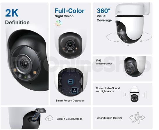 TP-Link tapo C510W Outdoor Pan/Tilt Security WiFi Camera