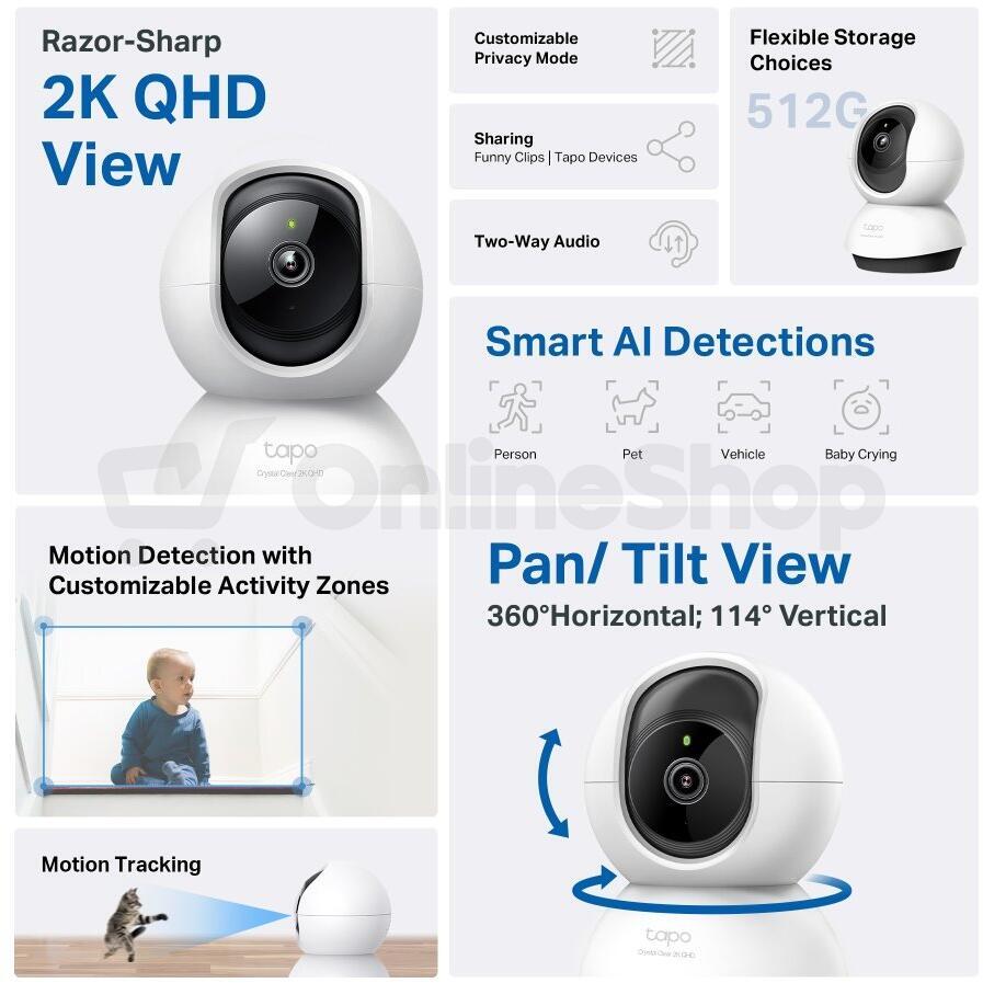 Kamera TP-Link Tapo C220 IP, 4MPx, WiFi, přísvit