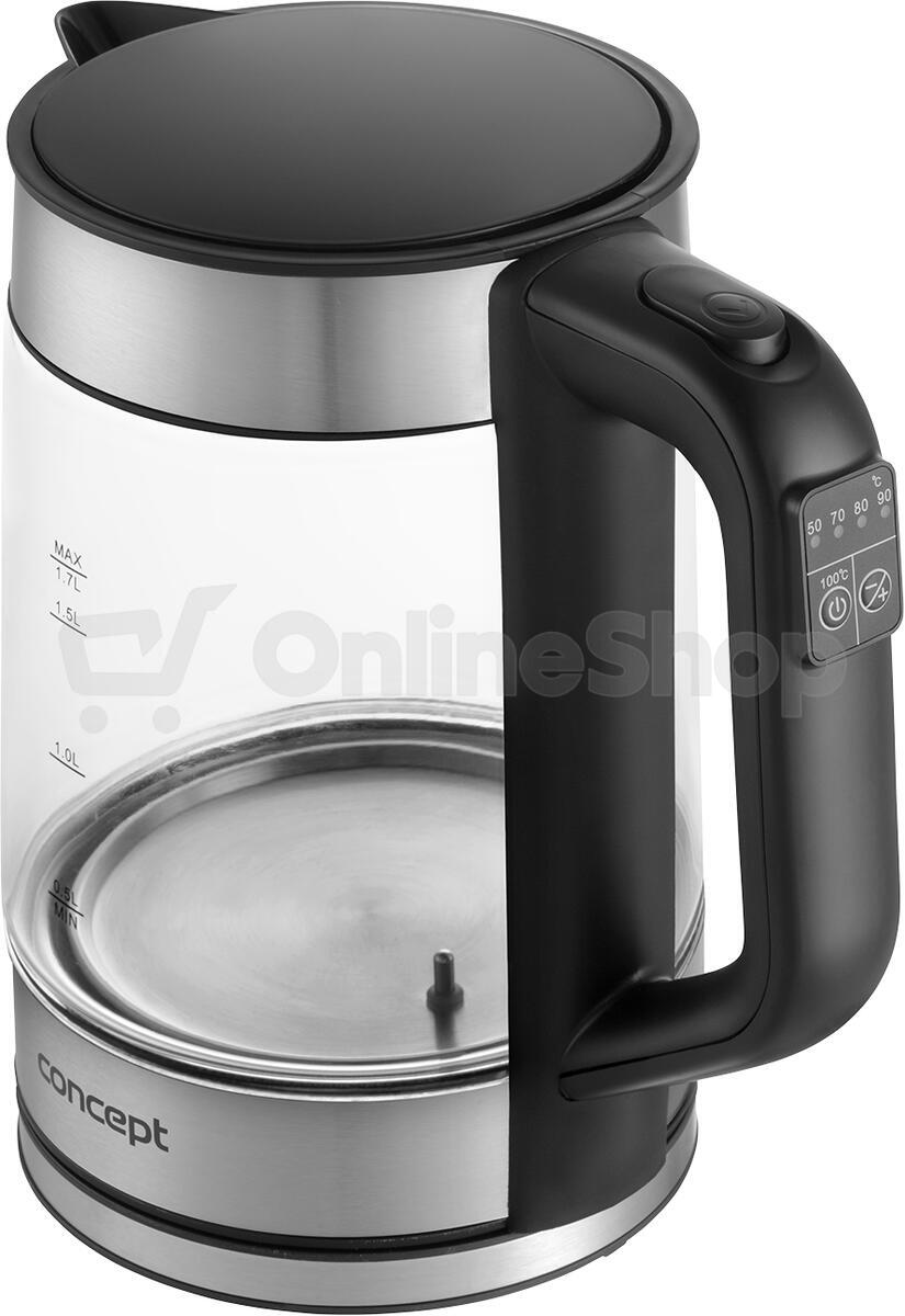 Rychlovarná konvice Concept RK4067, s regulací teploty, 1,7 l