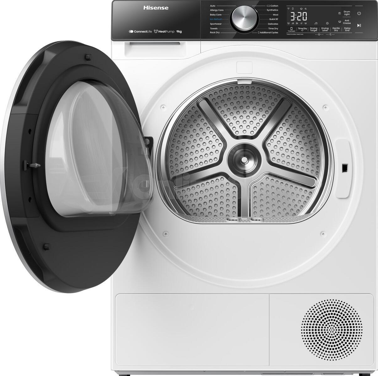 SET Pračka Hisense WF5S9045BW + Sušička prádla Hisense DH5S902BW