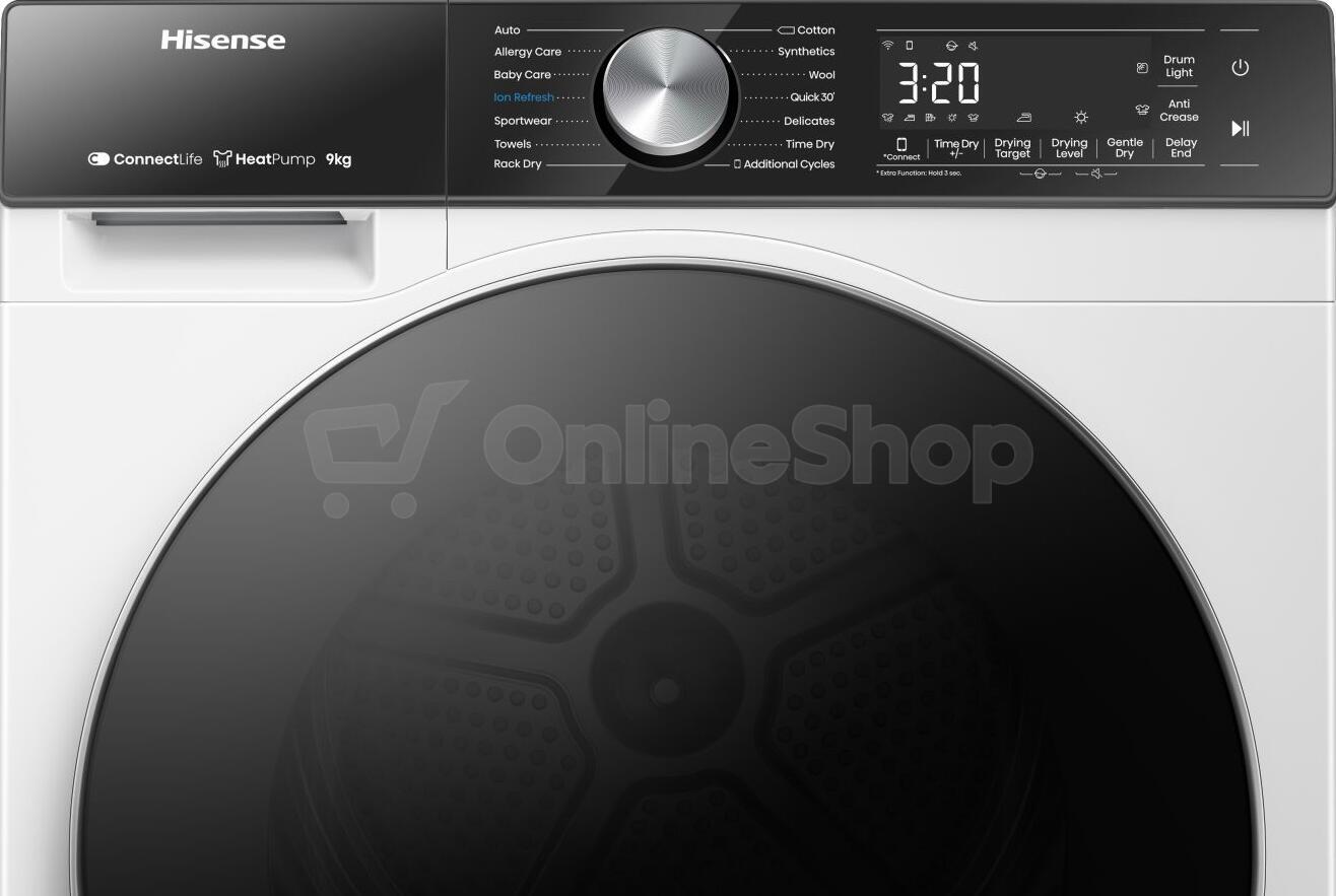 SET Pračka Hisense WF5S9045BW + Sušička prádla Hisense DH5S902BW