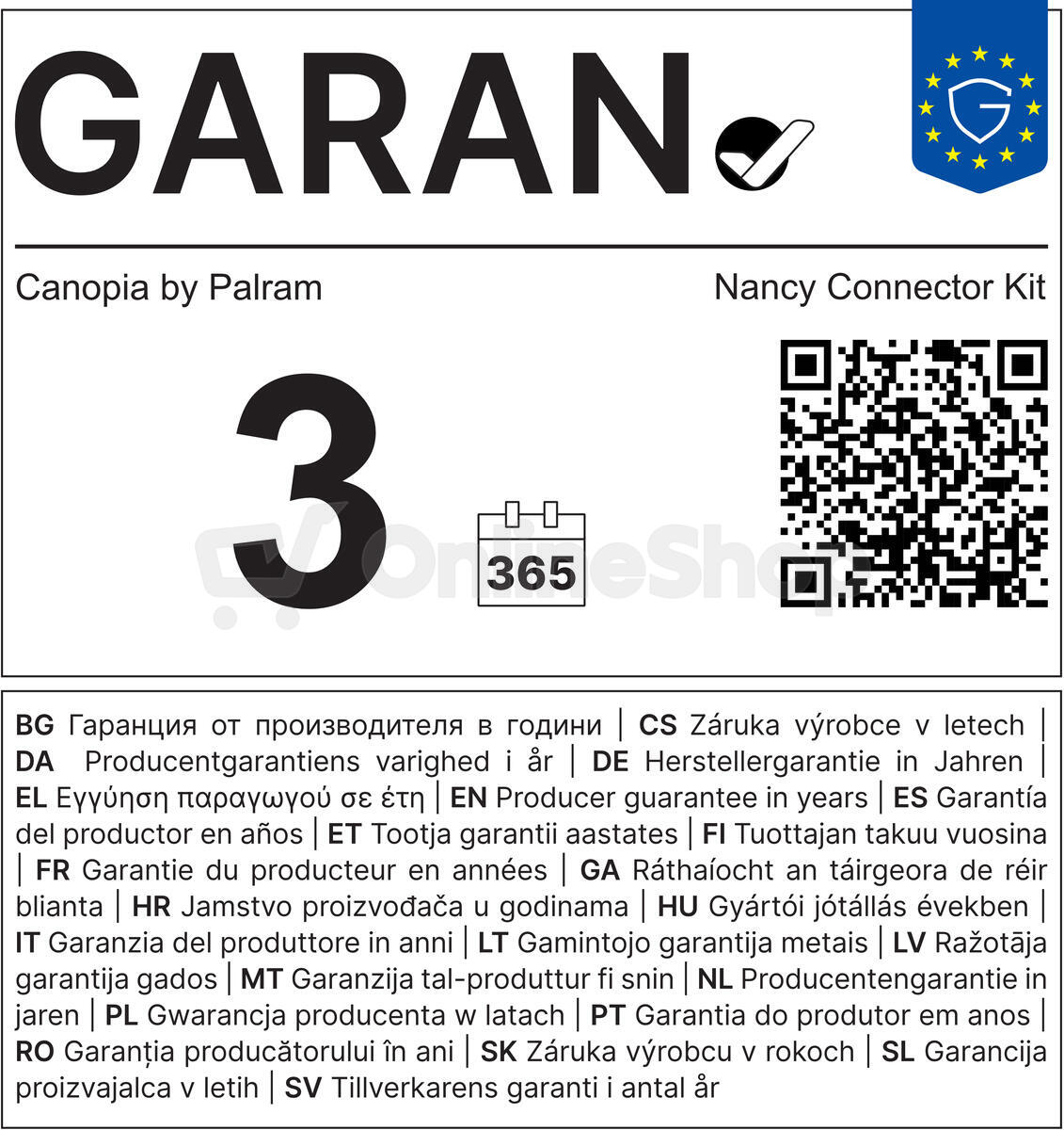 Palram - Canopia Spojovací článek pro Nancy 1500 / 2050