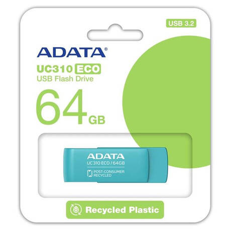 ADATA Flash Disk 64GB UC310E ECO, USB 3.2 ,&nbsp;modrá (foto 4)
