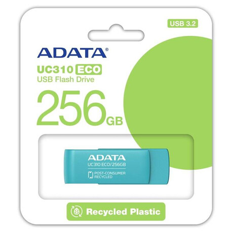 A-Data ADATA Flash Disk 256GB UC310E ECO, USB 3.2 , modr (UC310E-256G-RGN)