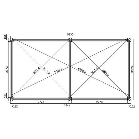 Pergola Rojaplast INTRO PLUS 6x3 m, hlink