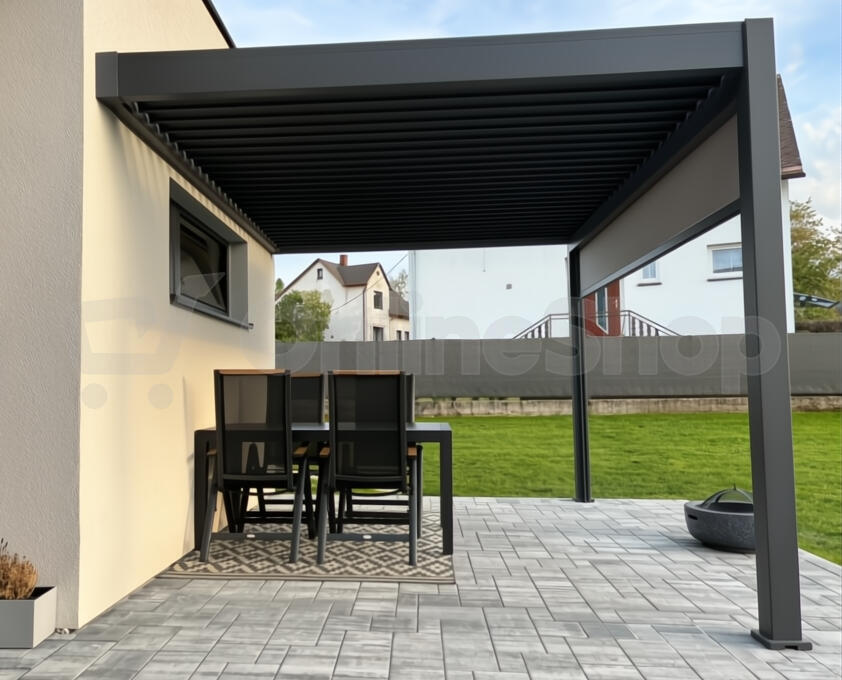 Pergola ROJA INTRO PLUS 4x3 m, hliník - do stěny