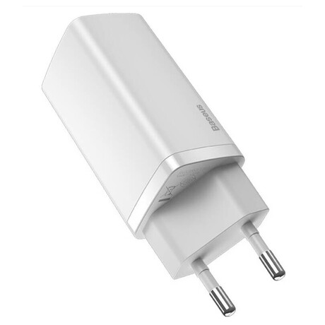 Baseus GaN2 Lite 65W, 1xUSB, 1xUSB-C bílá (foto 1)