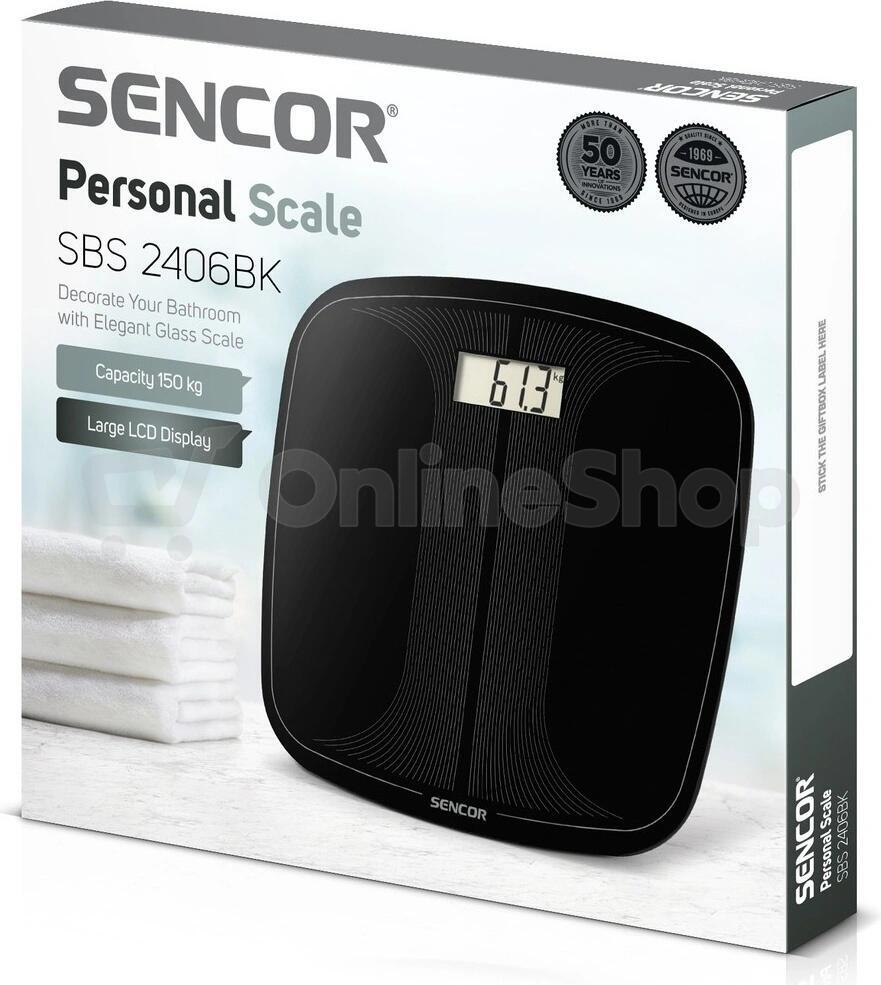 Osobní váha Sencor SBS 2406BK