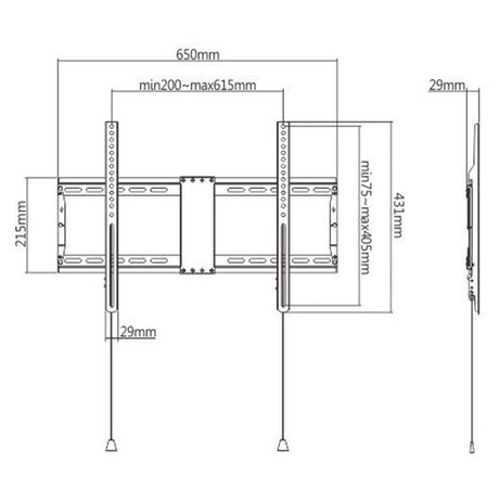 Gembird WM-80F-01, 37"-80" (foto 3)