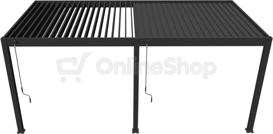 Pergola ROJA INTRO PLUS 6x3 m, hliník - do stěny