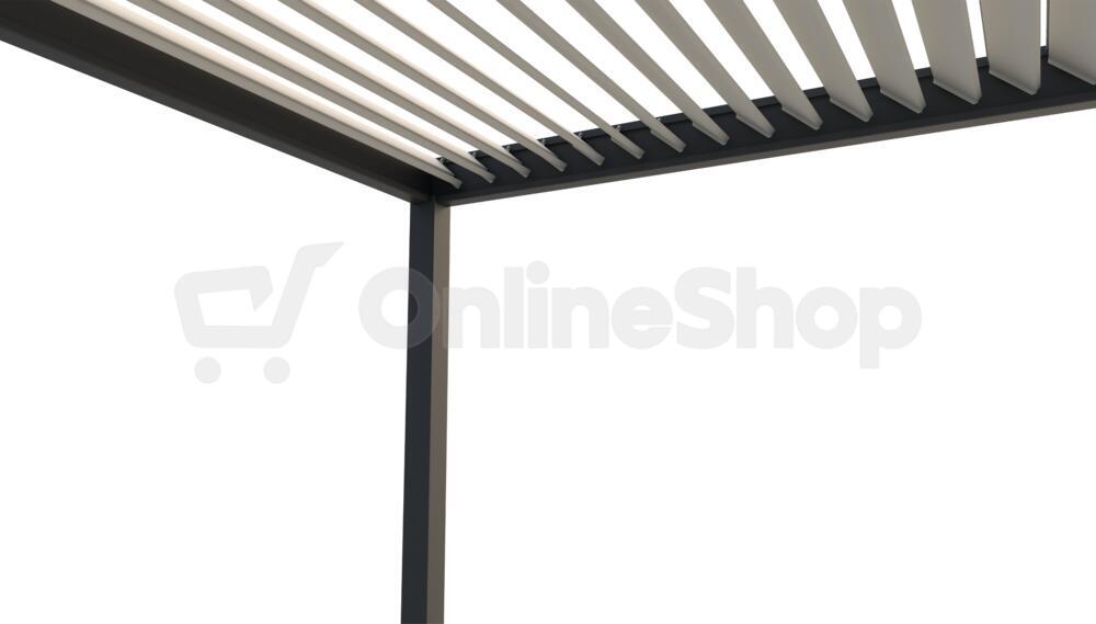 Pergola ROJA INTRO PLUS 6x3 m, hliník - do stěny