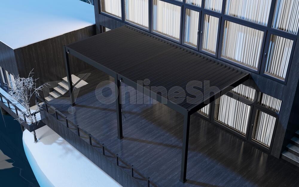 Pergola ROJA INTRO PLUS 6x3 m, hliník - do stěny