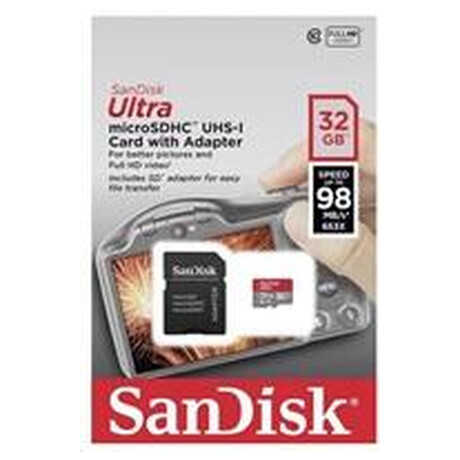 SanDisk MicroSDXC karta 128GB Ultra (140MB/s, A1 Class 10 UHS-I ) + adaptr (SDSQUAB-128G-GN6IA)