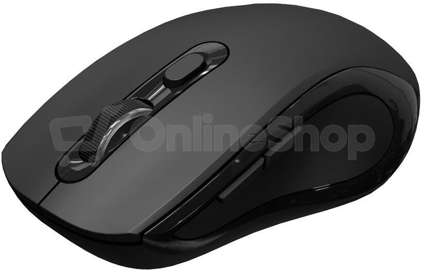 C-Tech WLM-12BK/Ergonomická/Optická/Pro praváky/1 600 DPI/USB+BT/Černá